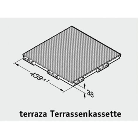 Фото Террасная плитка TerraZa fino 485 карбоне 38х440х440 мм Террасная доска 2