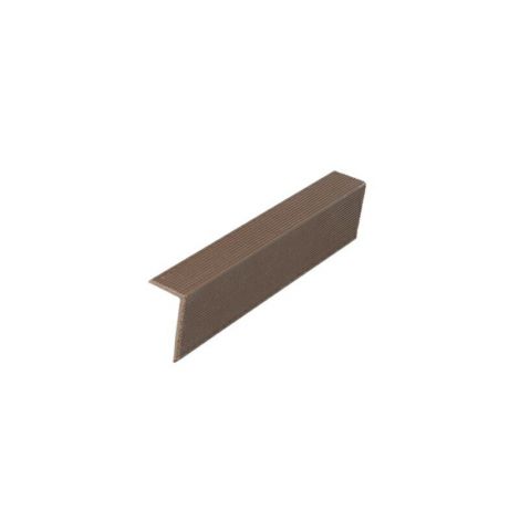 Фото Угловой закрывающий L-профиль темный шоколад 40х60х4000 мм Террасная доска 1