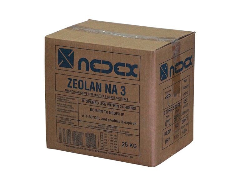 Сито молекулярное ZEOLAN NA3A, коробка 25 кг (1-1,5 mm)