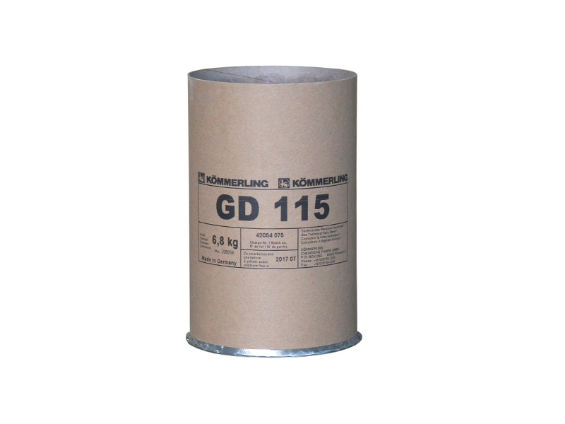 Бутил герметик чёрный KOMMERLING GD115 6.8 кг